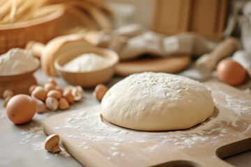 Fototapeta premium baking dough