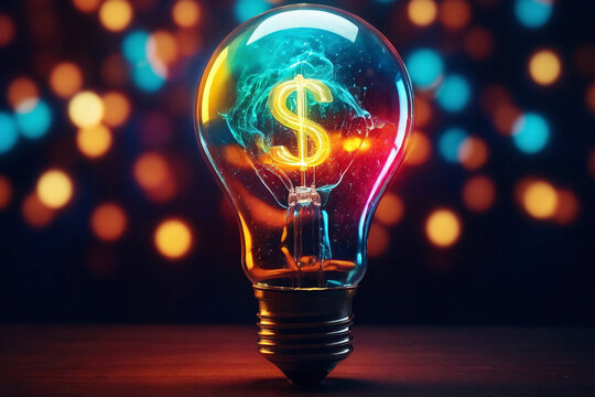 Get rich idea lightbulb