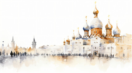 Painting Orthodox churches - obrazy, fototapety, plakaty