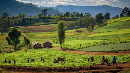 Obraz premium crops uganda farm de