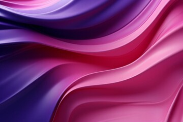 Beautiful, pink and purple surfaces rippling like waves. Abstract three-dimensional backdrop. Generative AI