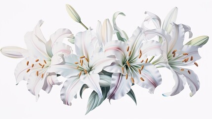 Fototapeta na wymiar Exquisite Lily Blossoms