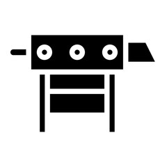 bbq grill glyph 