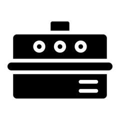 bbq grill glyph 