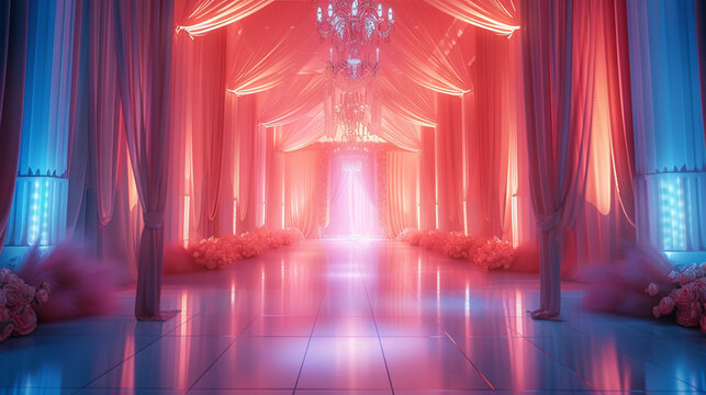 Wedding background. Wedding backdrop. Generative AI