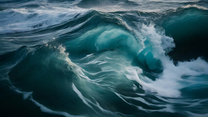 Fototapeta na wymiar wave breaking on the shore