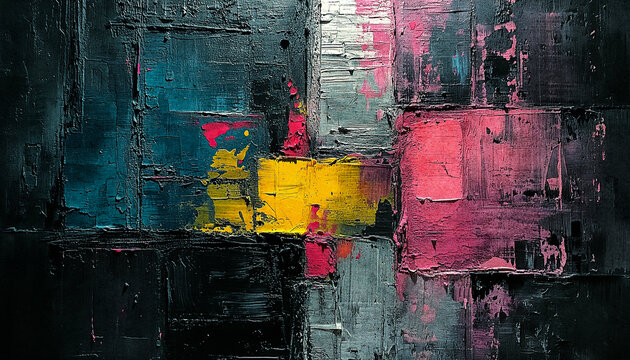 Pintura abstracta en acr&iacute;lico y acuarela. Lienzo de fondo. Gradiente borrosa colorido con efecto de ruido de fondo de grano, para el dise&ntilde;o de productos de arte, medios de comunicaci&oacute;n social, de moda