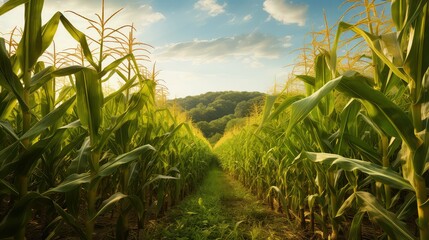 agriculture corn science - obrazy, fototapety, plakaty