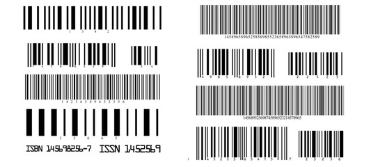 Bar code isolated on white background. Vector