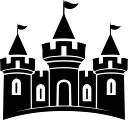 Fototapeta premium Castle svg drawing
