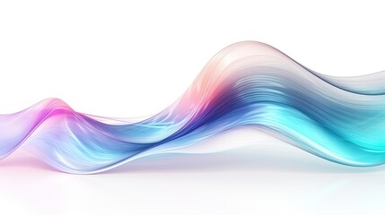 3D Holographic Trendy Soft Wave in Motion