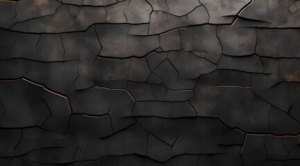cracked dark wall black minimalist backgrounds - obrazy, fototapety, plakaty
