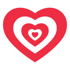 vector pink heart symbol