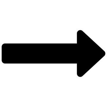 right arrow vector glyph icon