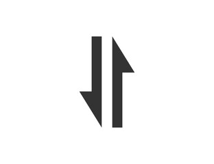 Exchange data icon. Vector illustration.