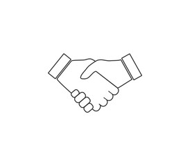 Partnership, shake hands, together icon. Vector illustration. - 733812189