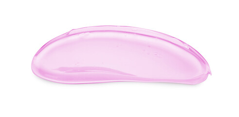 Sample of cosmetic gel isolated on white