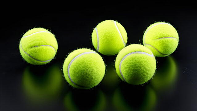 Tennis ball, image expressing the characteristics of tennis sports. generative AI.