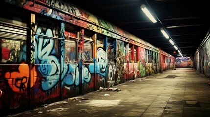 spray subway wall