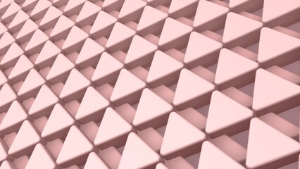 Pink 3d background with triangular tiles
