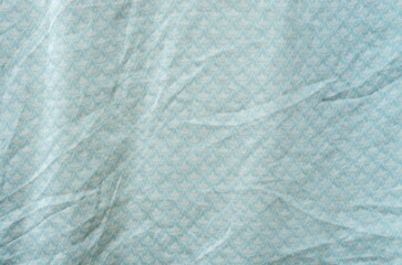 Close up wrinkled silk textile