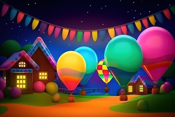 Festa Junina Celebration. Festa Junina Concept. Festa Junina Theme. Festa Junina Background.