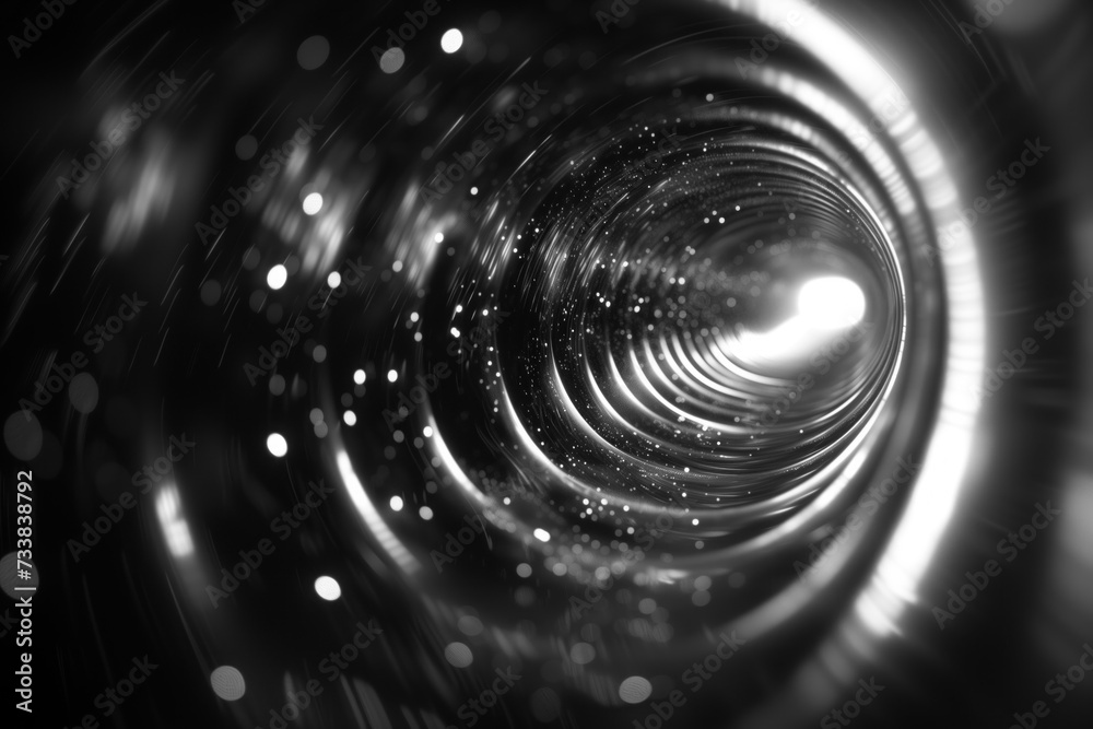 Poster abstract background with light trails. light tunnel. background image. created with generative ai te