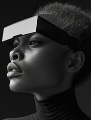 Woman With Blindfold on Her Face