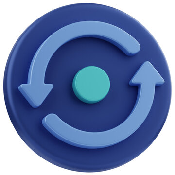 Loop Programing Language 3D Illustration