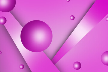 pink bubble with pink gradient strips on a pink background