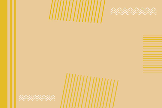 Mustard Yellow horizontal and vertical strips with white curves on a dull yellow background