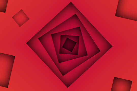 Red squares on red background with a shadow