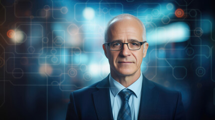 Portrait of Actuary on a blurred background
