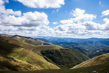 Summer landscape in the mountains of Navarra, Pyrenees, Spain