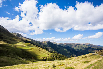Summer landscape in the mountains of Navarra, Pyrenees, Spain