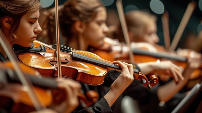 Classical music violinists in concert art classical music photo background