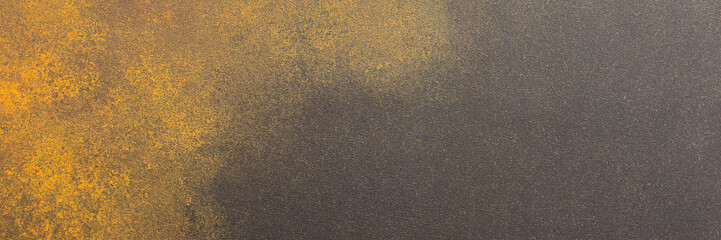 Brown and orange texture background, abstract backdrop for design, top view, copy space, banner