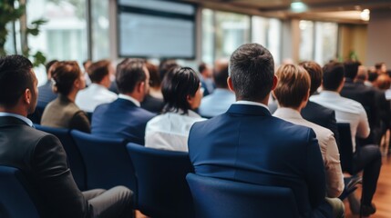 
Corporate meeting of IT industry employees who talk about new projects and the direction of company development