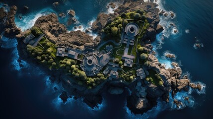 Aerial photography. Wallpaper background high quality photo.