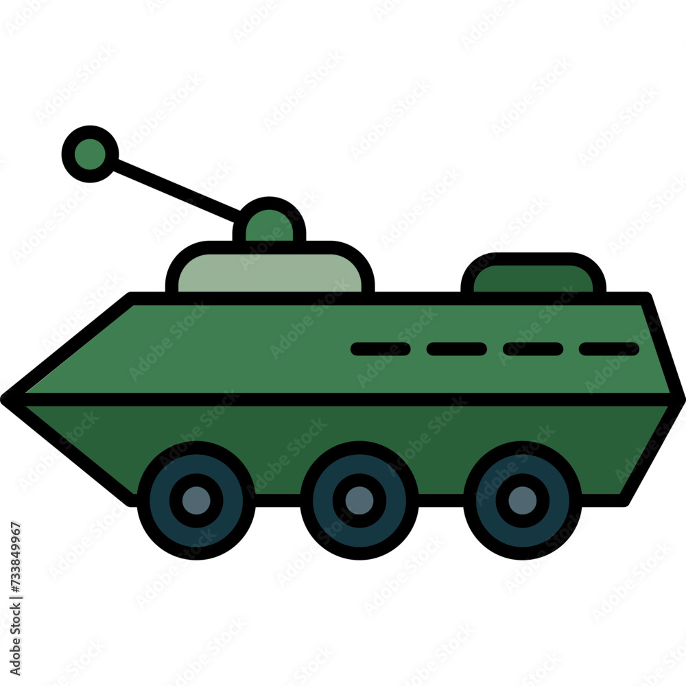 Poster Armored Vehicle Icon