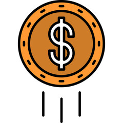 Dollar Coin Icon