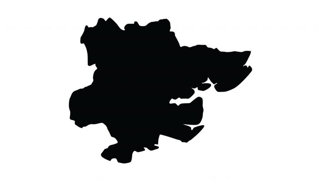 Animated map of Chelmsford in England