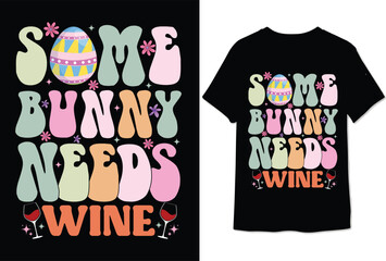 Easter retro t shirt design