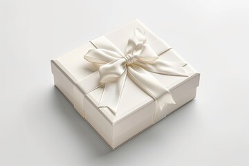 Minimalist Gift Box on White