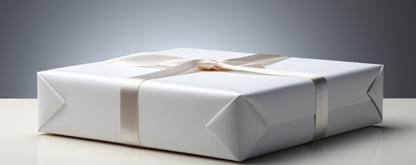 White gift box. Created with Ai