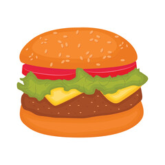 burger illustration