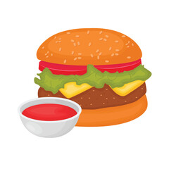 burger illustration