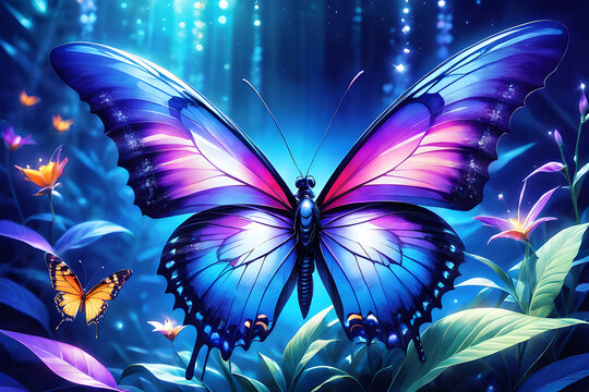 fantacy image of a attractive butterfly