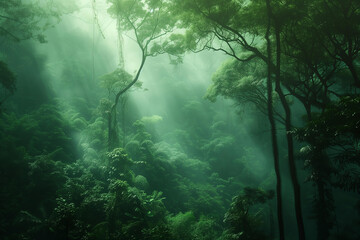 green forest background