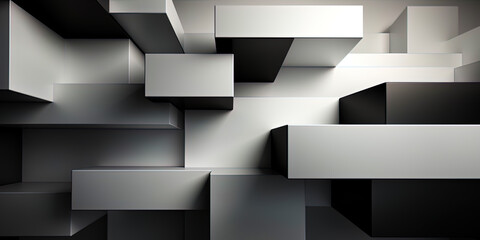 Abstraction in black and white range: a photo where contrasting shades create amazing and unexpect